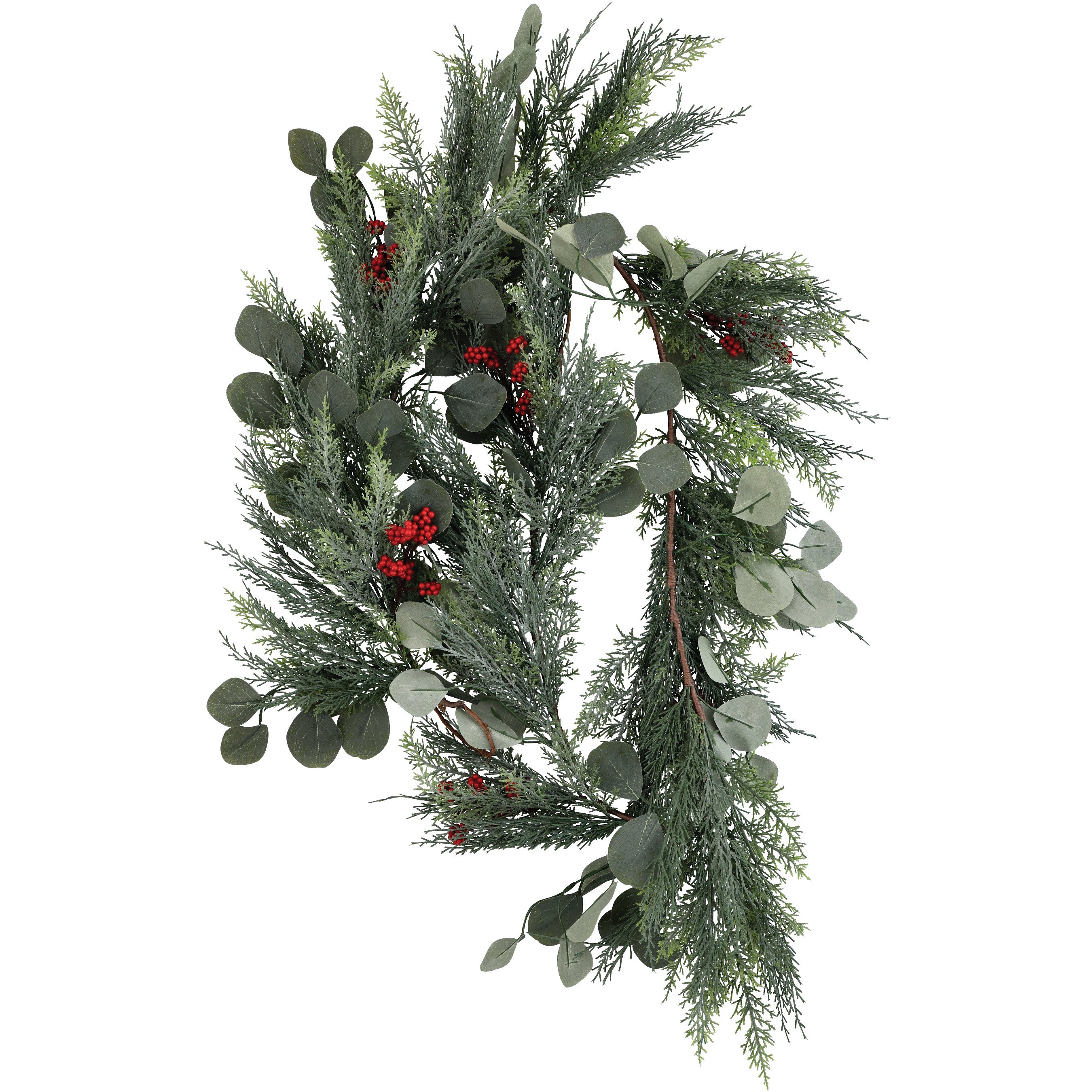 Destination Holiday Faux Eucalyptus Christmas Garland - Shop Seasonal ...