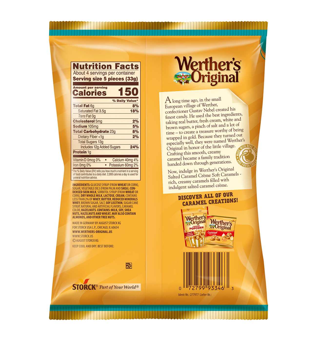 Werther's Original Salted Caramel Creme Soft Caramels; image 2 of 2