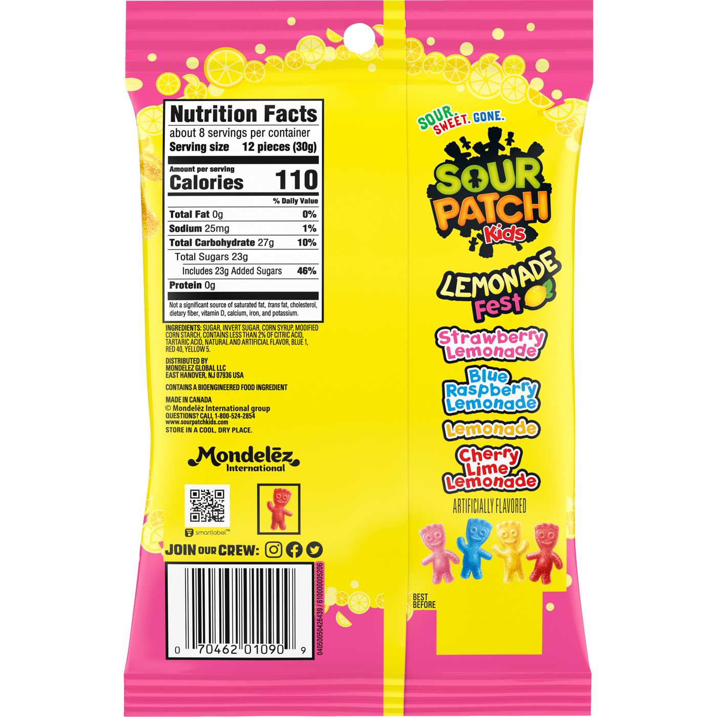 Sour Patch Kids Lemonade Fest Chewy Candy; image 8 of 10