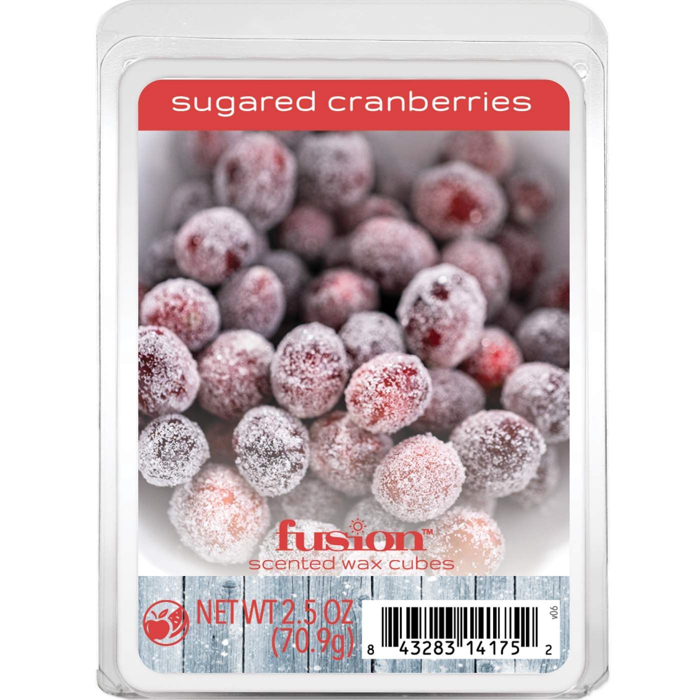 Fusion Sugared Cranberries Scented Wax Melt Cubes; image 1 of 2