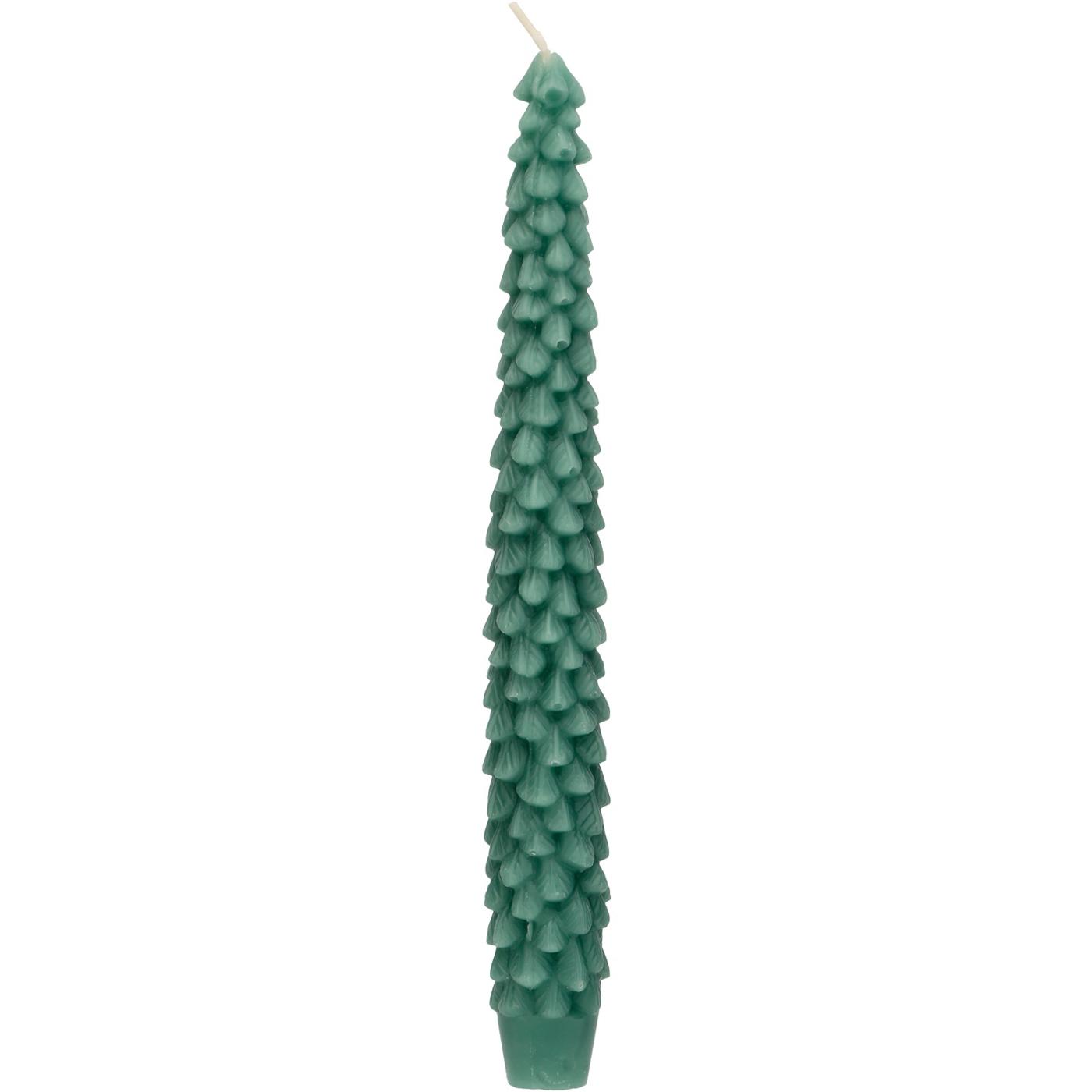 Destination Holiday Christmas Tree Shaped Taper Candles Green, 2 Ct Shop Candles at HEB