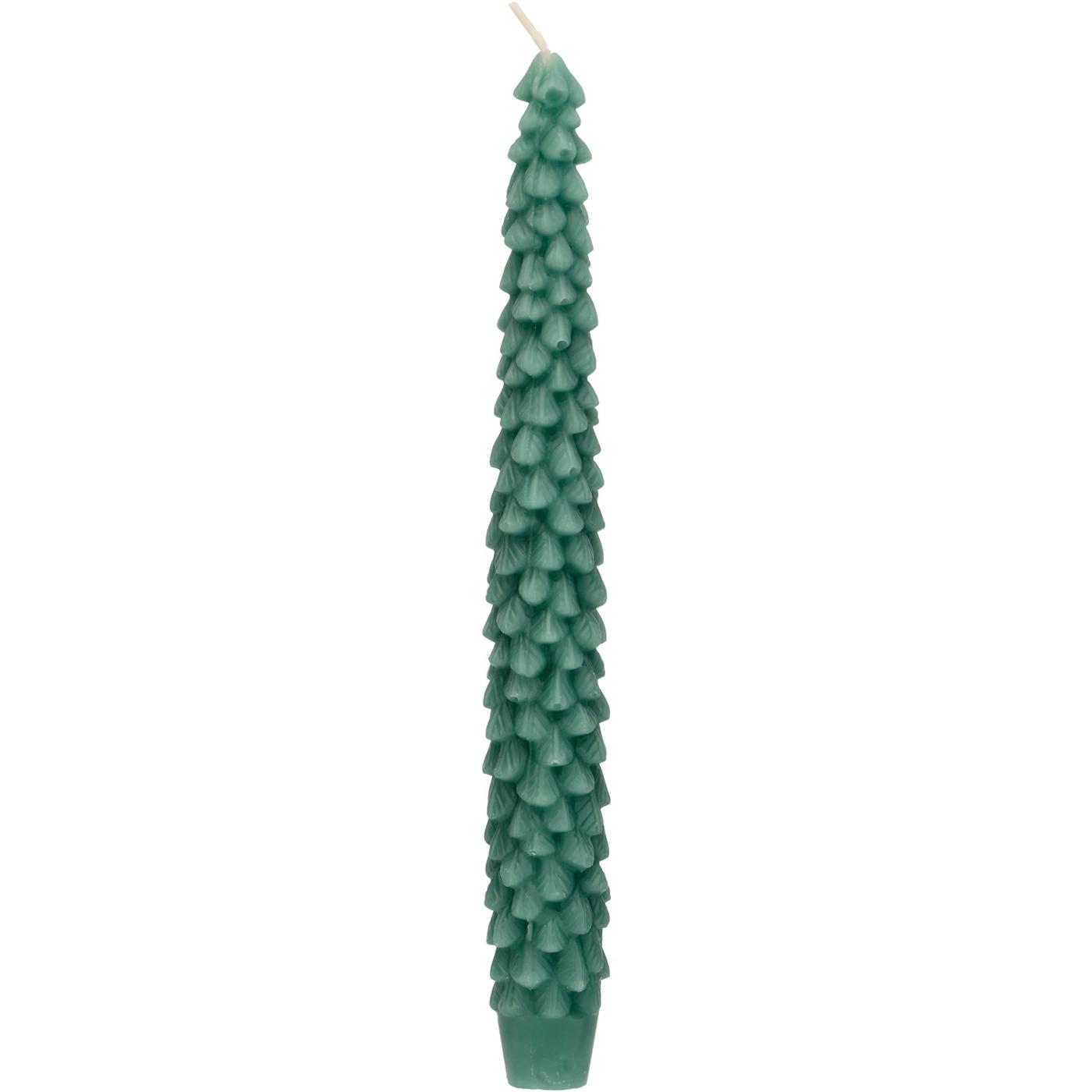 Destination Holiday Christmas Tree Shaped Taper Candles - Green, 2 Ct; image 2 of 2