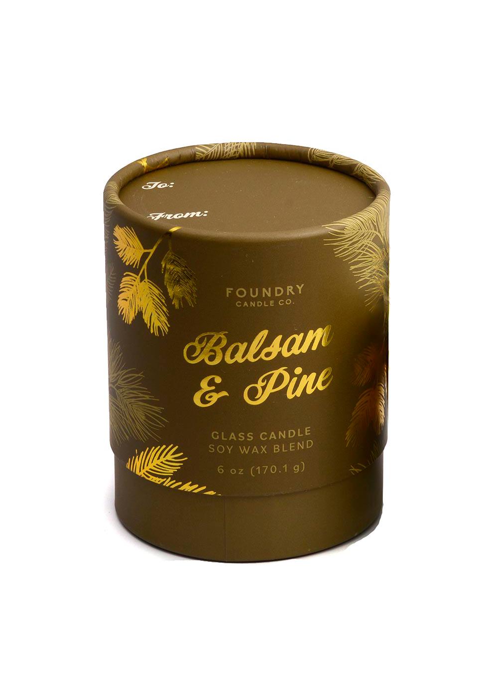 Foundry Candle Co. Balsam & Pine Scented Soy Glass Candle; image 1 of 2