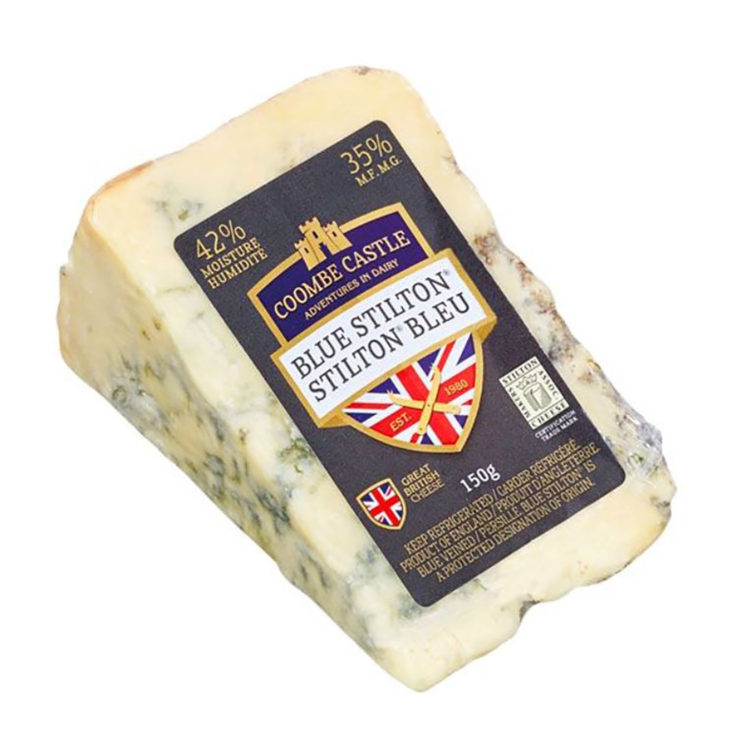 Coombe Castle Blue Stilton Cheese, Avg. 0.4 lb