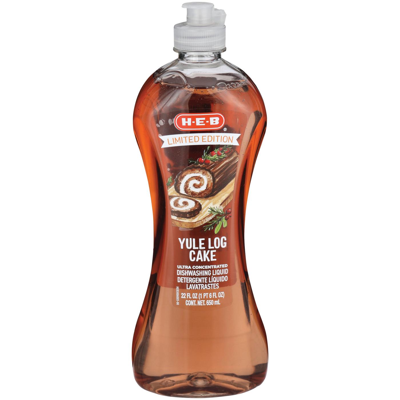 H-E-B Ultra Concentrated Dishwashing Liquid – Yule Log Cake; image 1 of 2