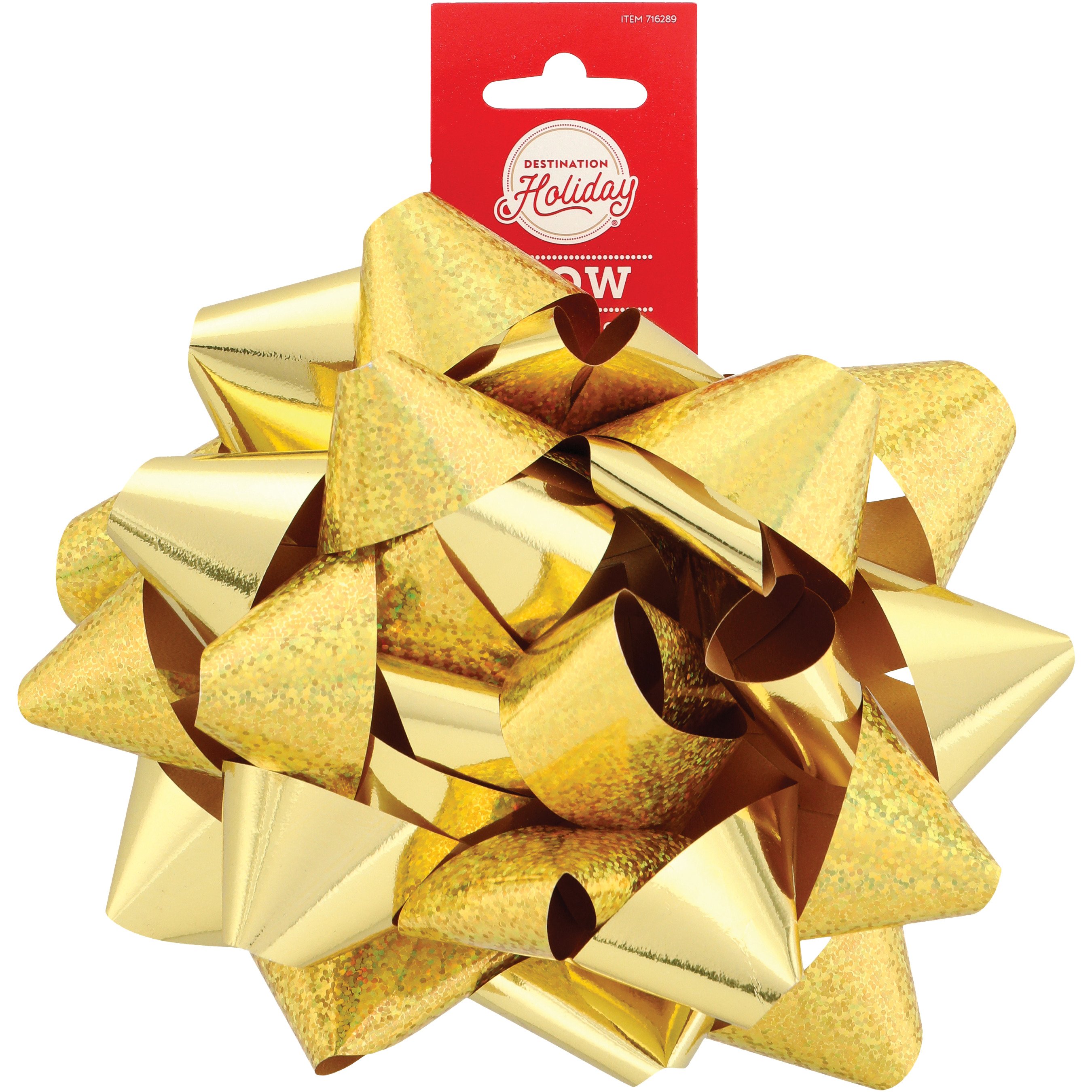 Destination Holiday Bow Gold Shop Gift Wrap at HEB