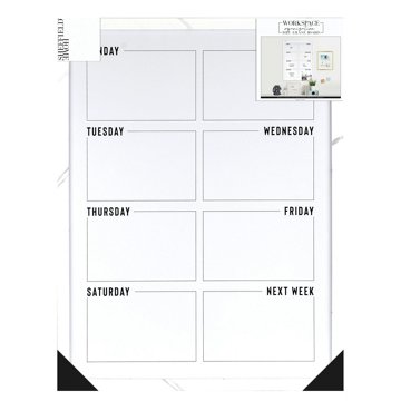 Sheffield Home Workspace Organization Dry Erase Board, 17" x 23"