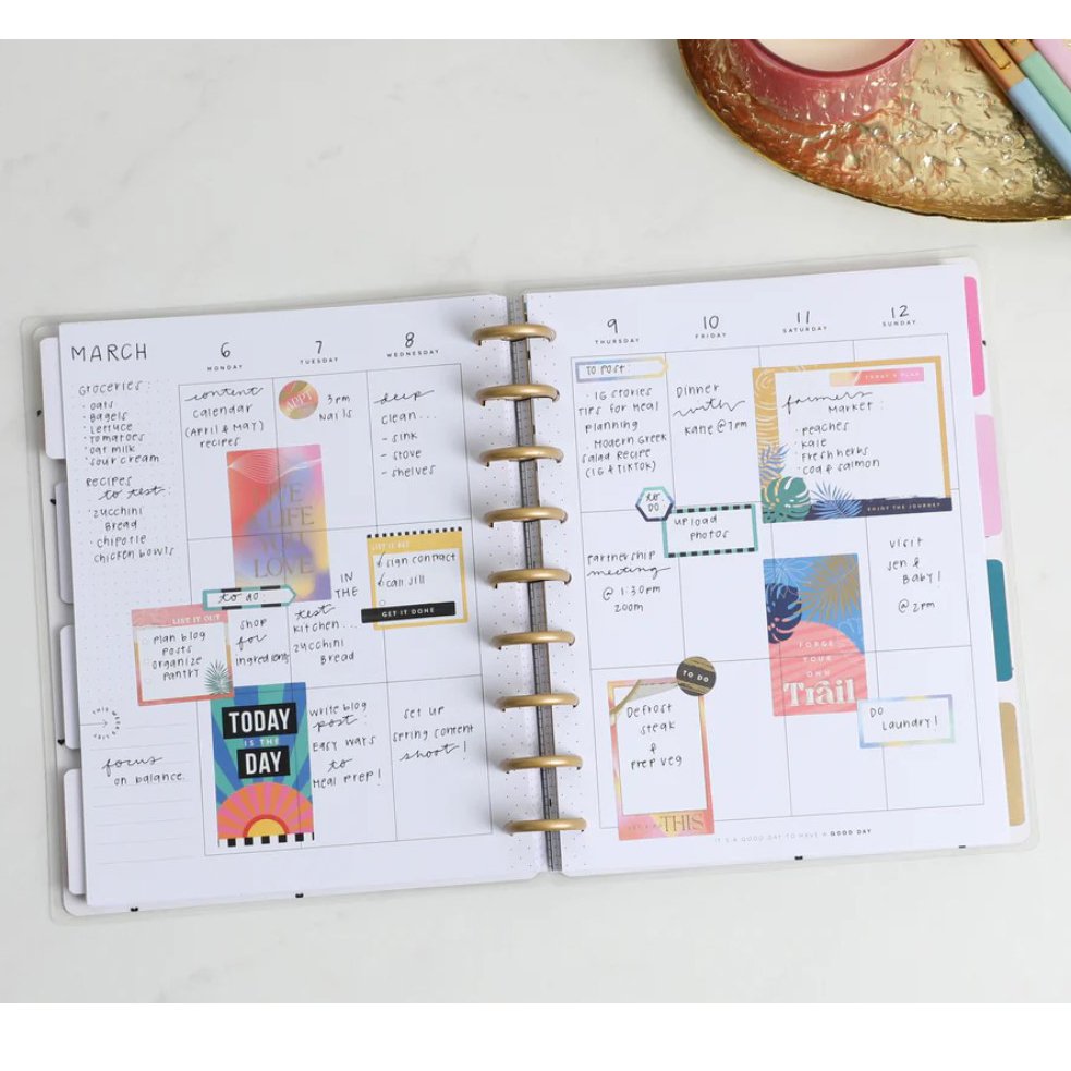 The Happy Planner Undated 12 Month Bright & Fun Happy Classic Planner - Shop  Notebooks at H-E-B