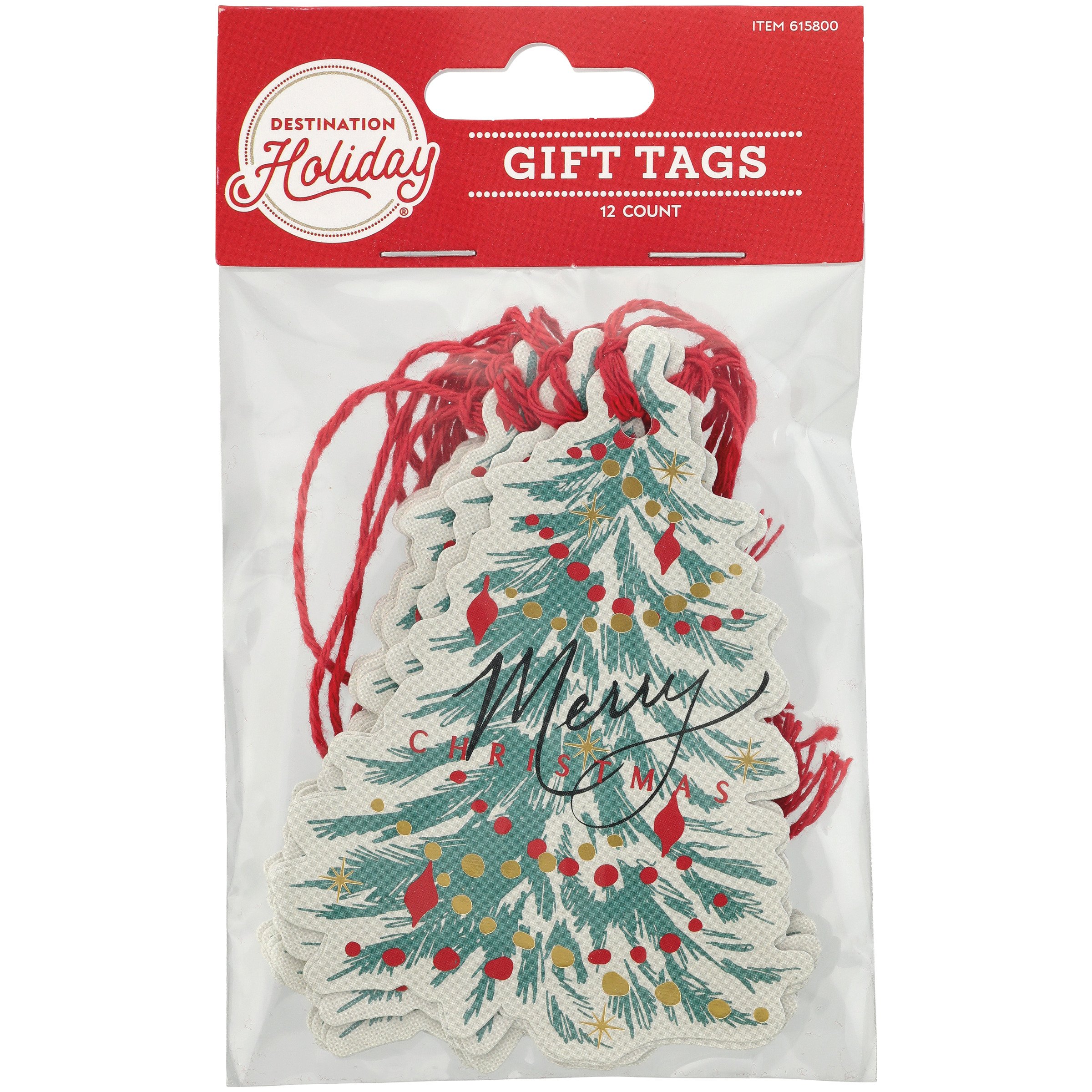 Destination Holiday Merry Christmas Tree Gift Tags Shop Gift Wrap at