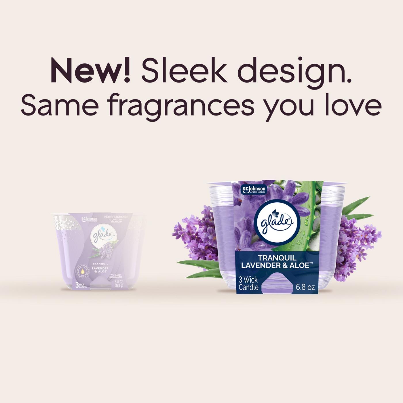 Glade Tranquil Lavender & Aloe 3 Wick Candle; image 10 of 11