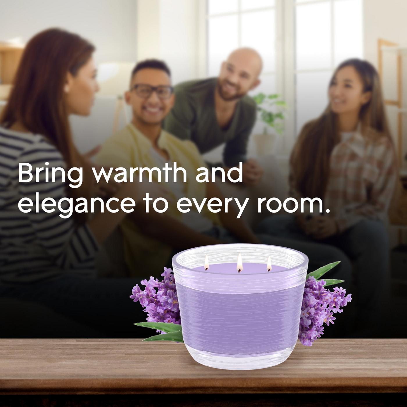 Glade Tranquil Lavender & Aloe 3 Wick Candle; image 3 of 11