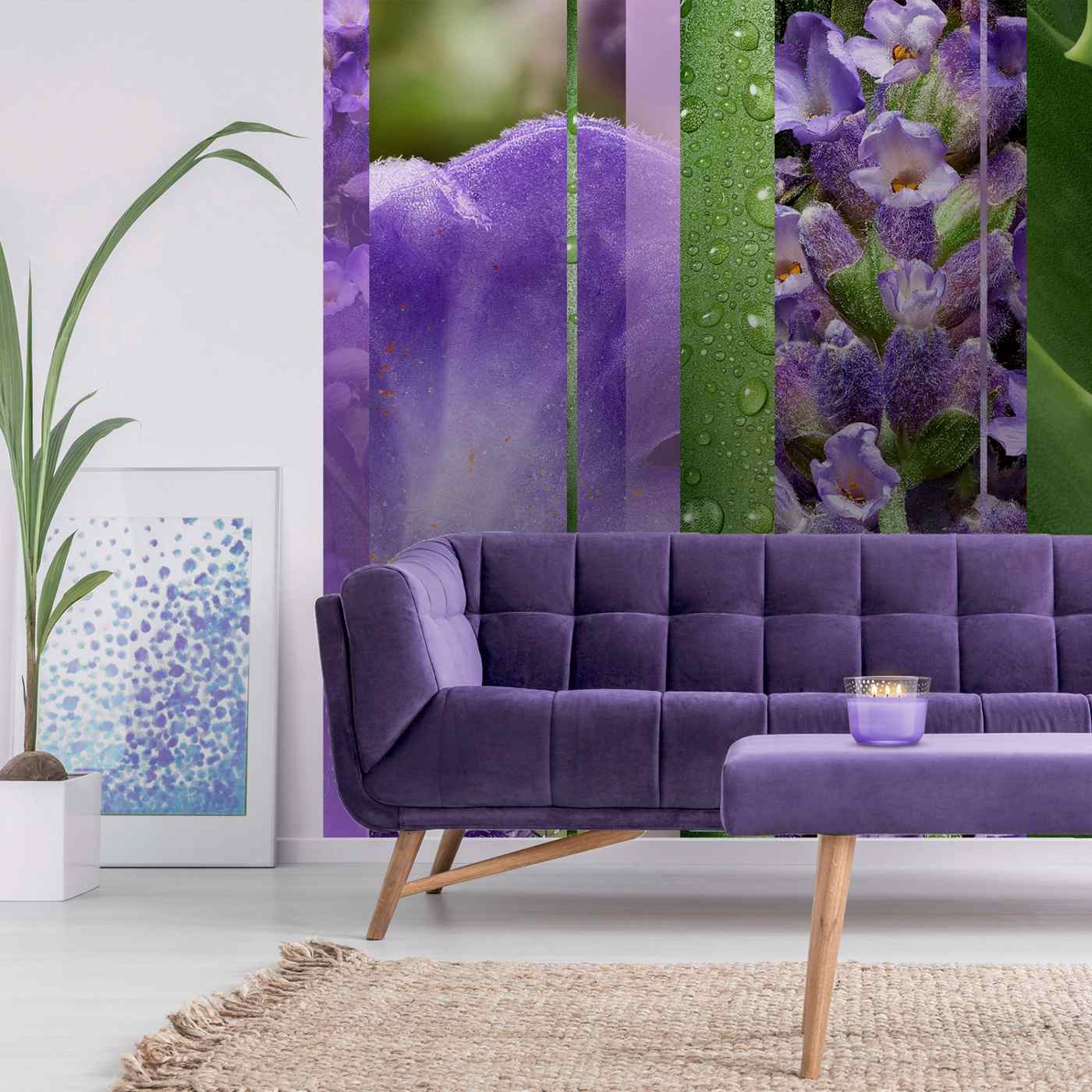 Glade Tranquil Lavender & Aloe 3 Wick Candle; image 5 of 11