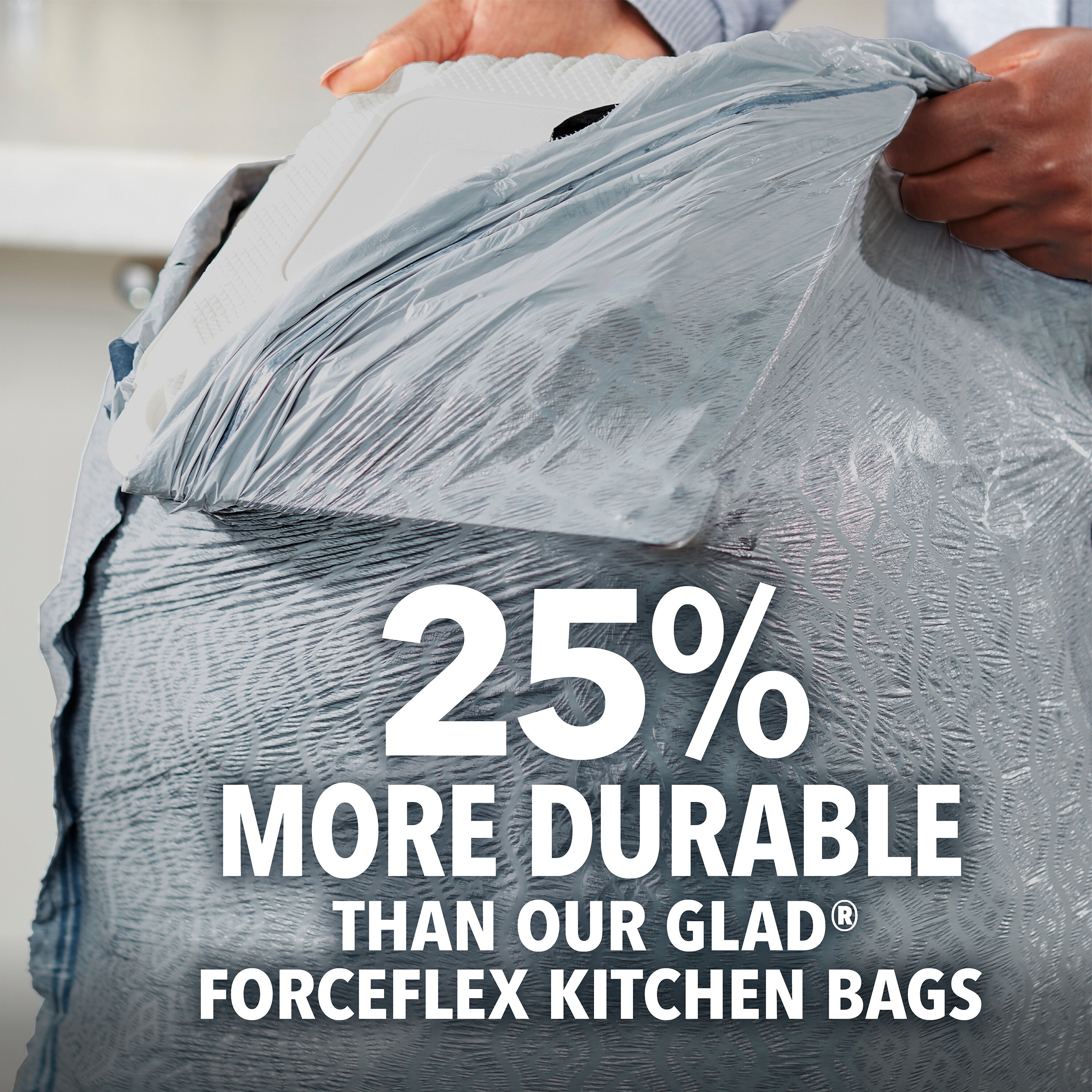 Glad ForceFlex Kitchen Pro Gain Original Scent Drawstring Large Kitchen 20  Gallon Trash Bags - Shop Trash Bags at H-E-B