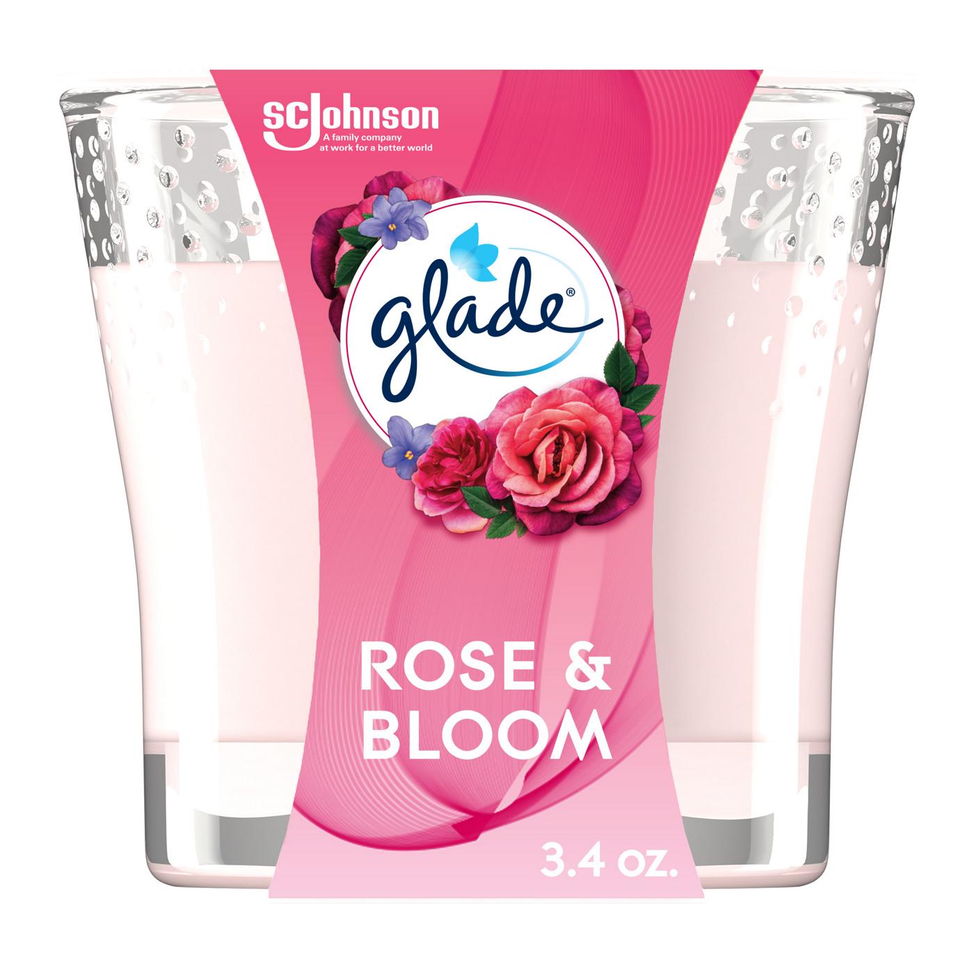 Glade Rose & Bloom Candle; image 2 of 3