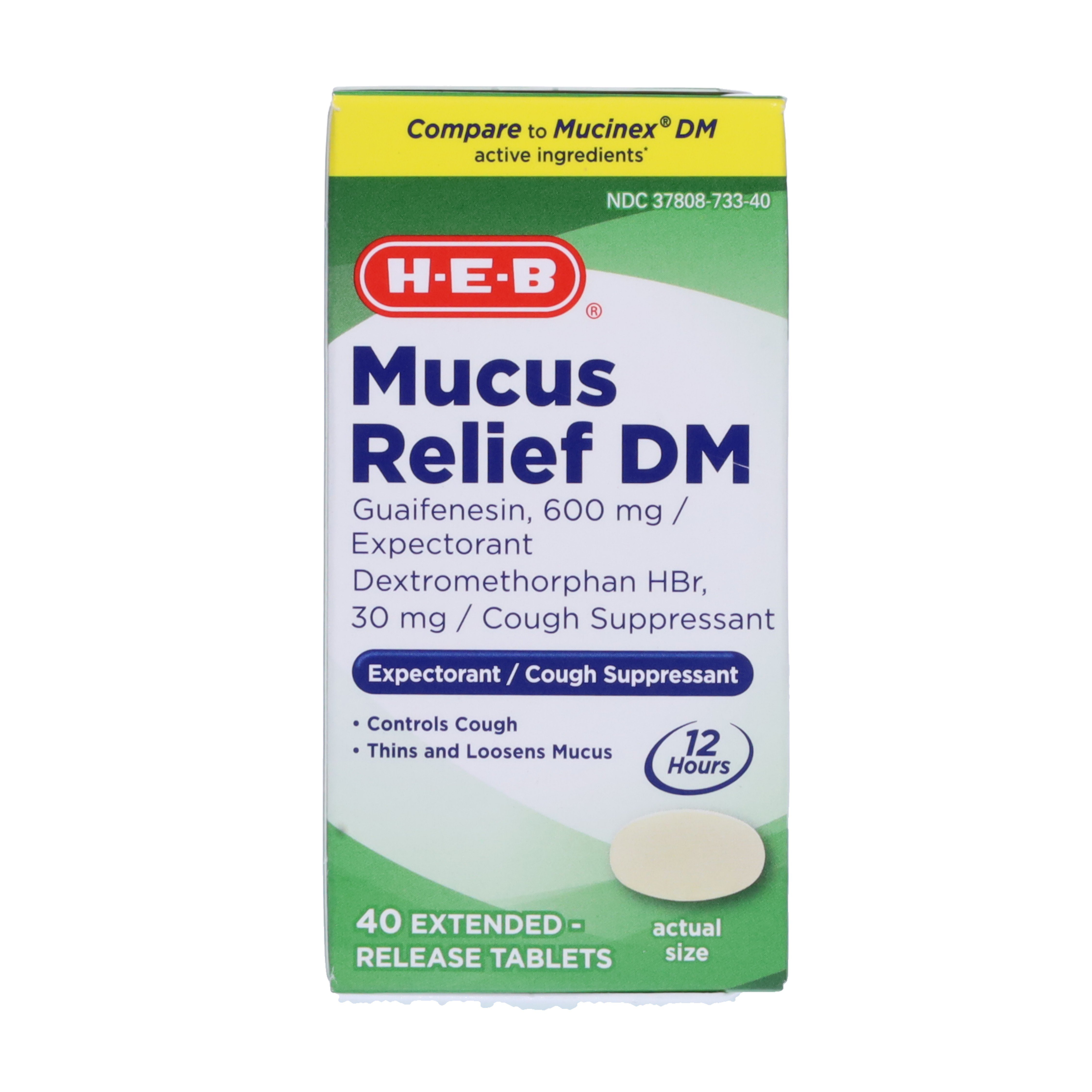 H-E-B Mucus Relief DM Tablets - Shop Cough, Cold & Flu at H-E-B