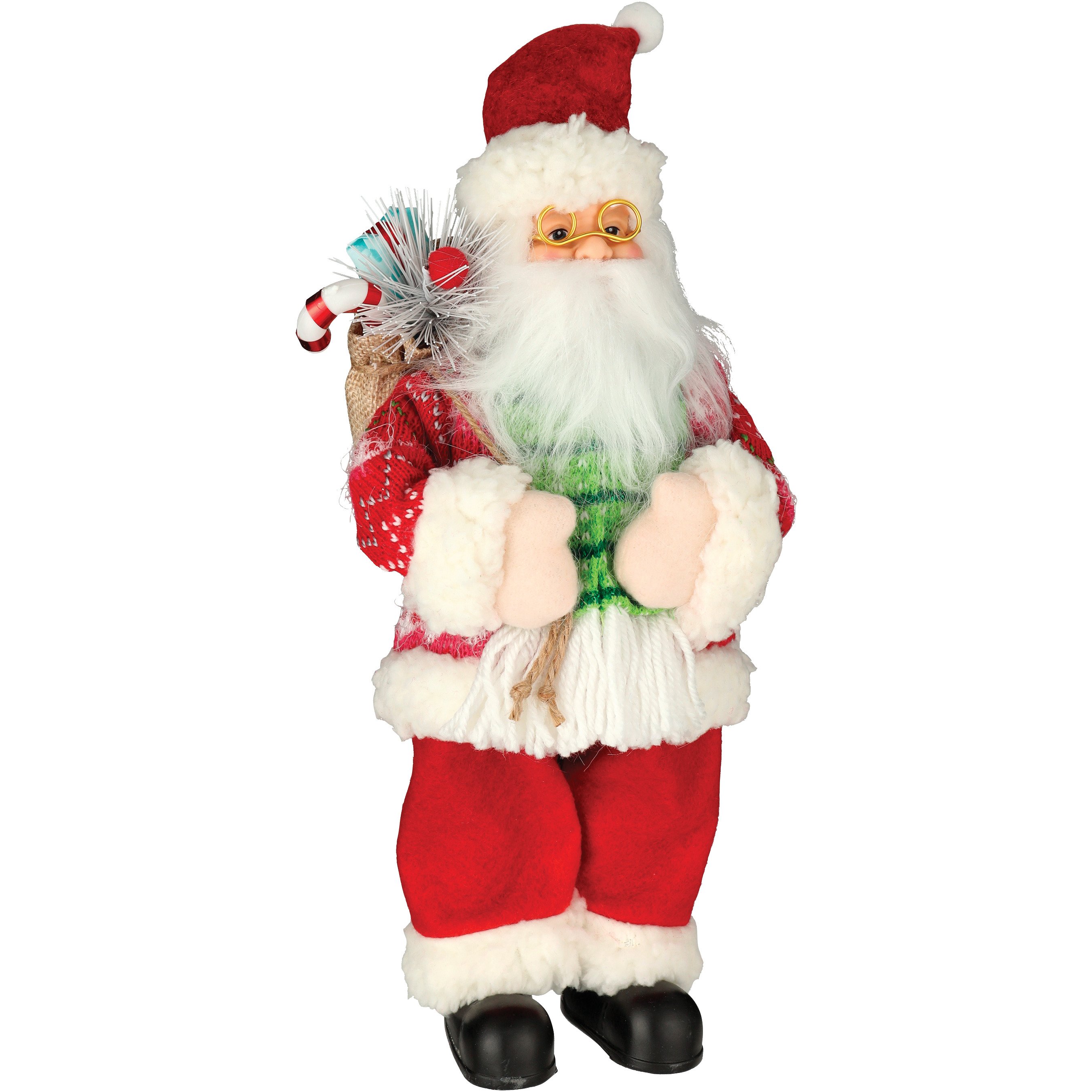 Destination Holiday Knit Sweater Santa Claus Christmas Figurine - Shop ...