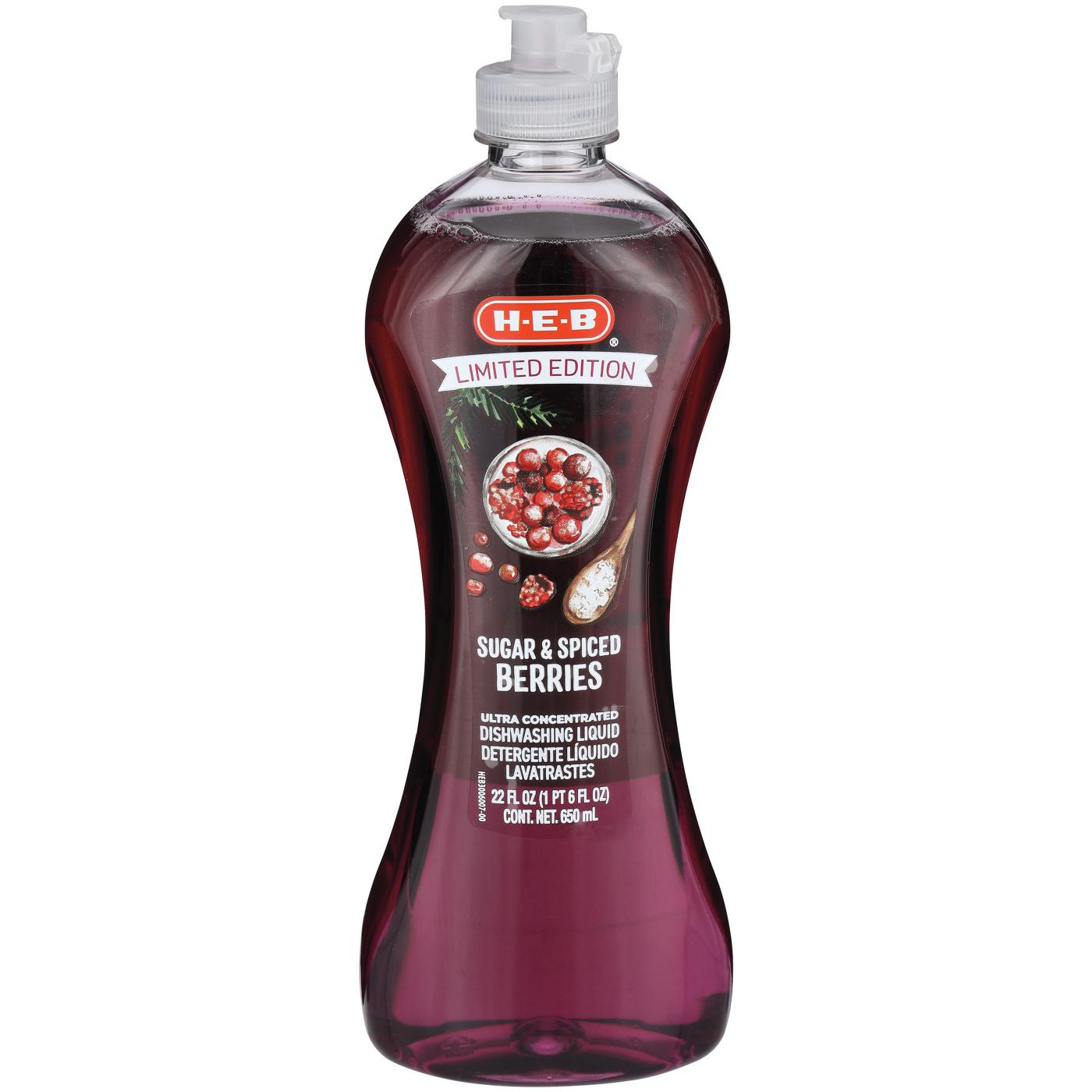 H-E-B Ultra Concentrated Dishwashing Liquid – Sugar & Spiced Berries; image 1 of 2