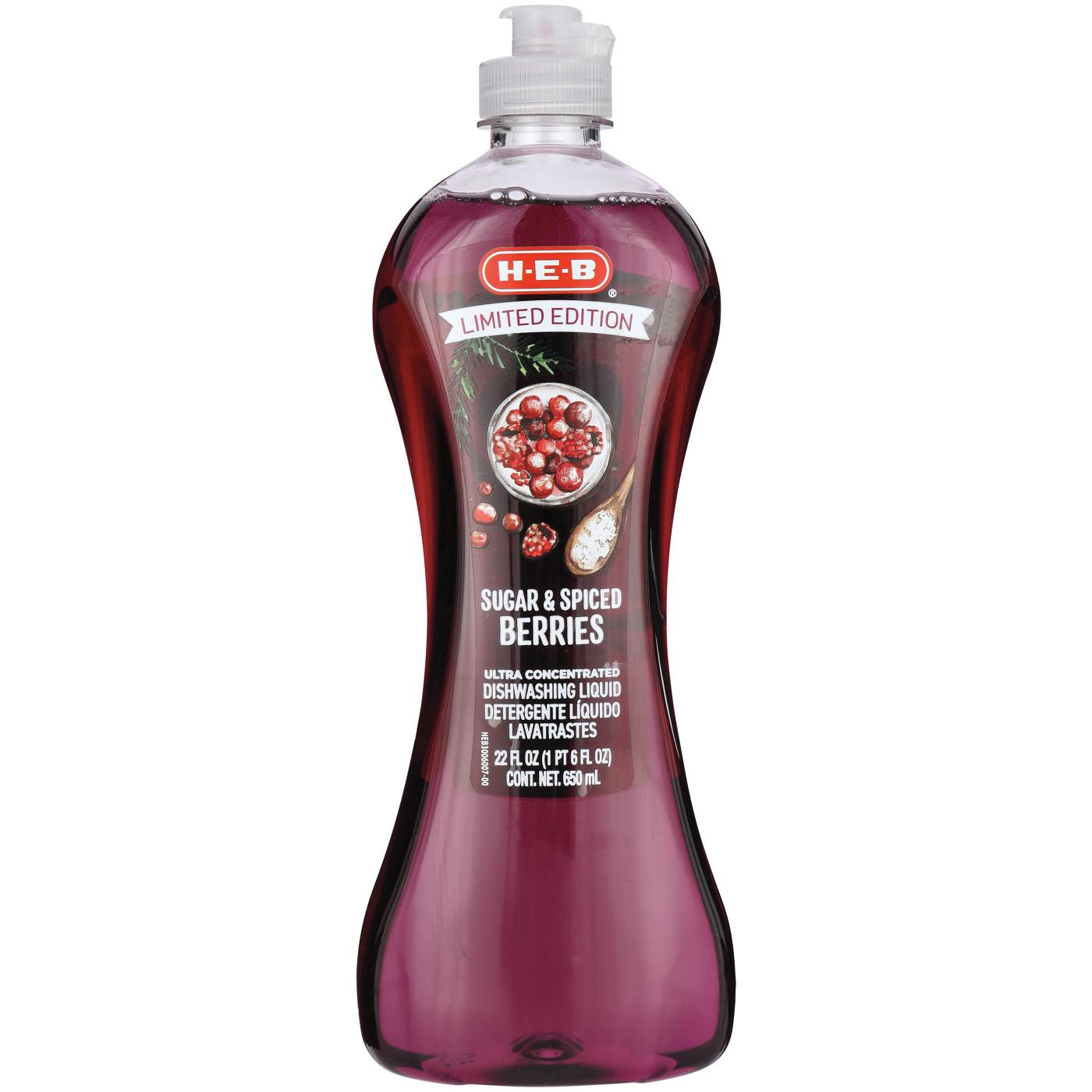 H-E-B Ultra Concentrated Dishwashing Liquid – Sugar & Spiced Berries; image 2 of 2