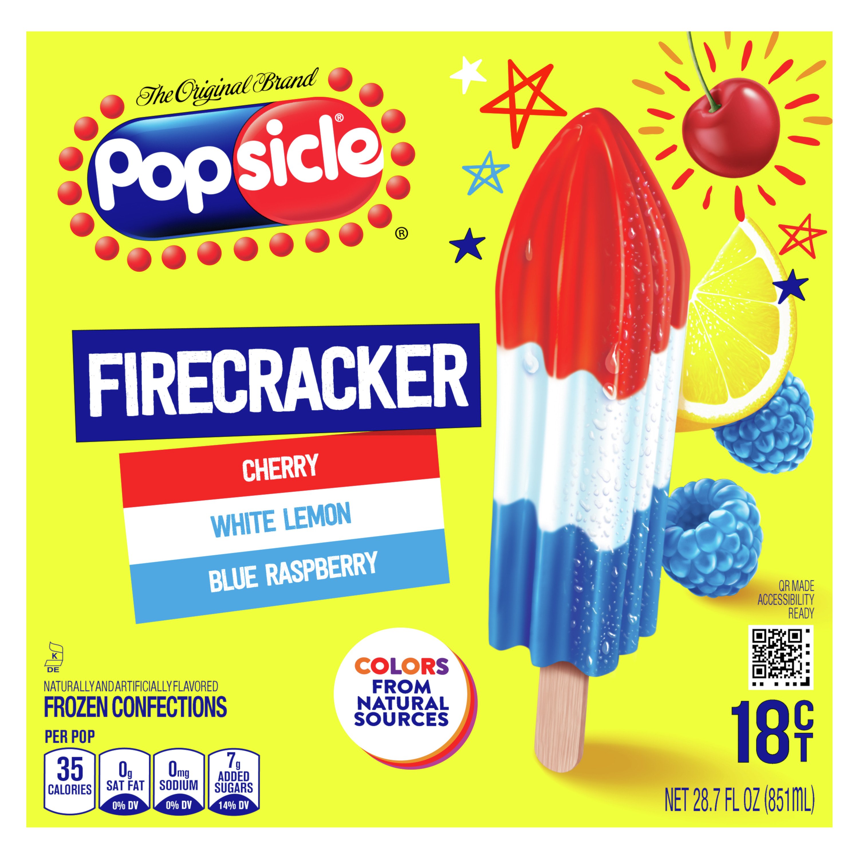 Popsicle Fire Cracker Ice Pops Shop Bars And Pops At H E B 