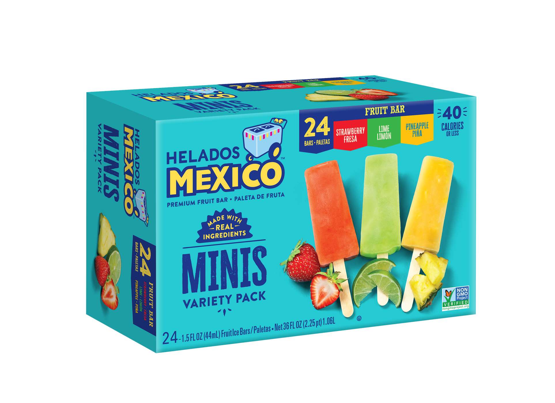 Helados Mexico Mini Fruit Bars Variety Pack Shop Bars & pops at HEB