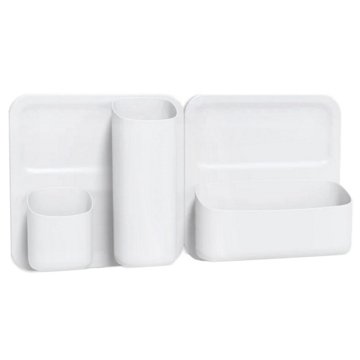 Honey Can Do Perch Magnetic Wall Storage Starter System - White, 5 pc