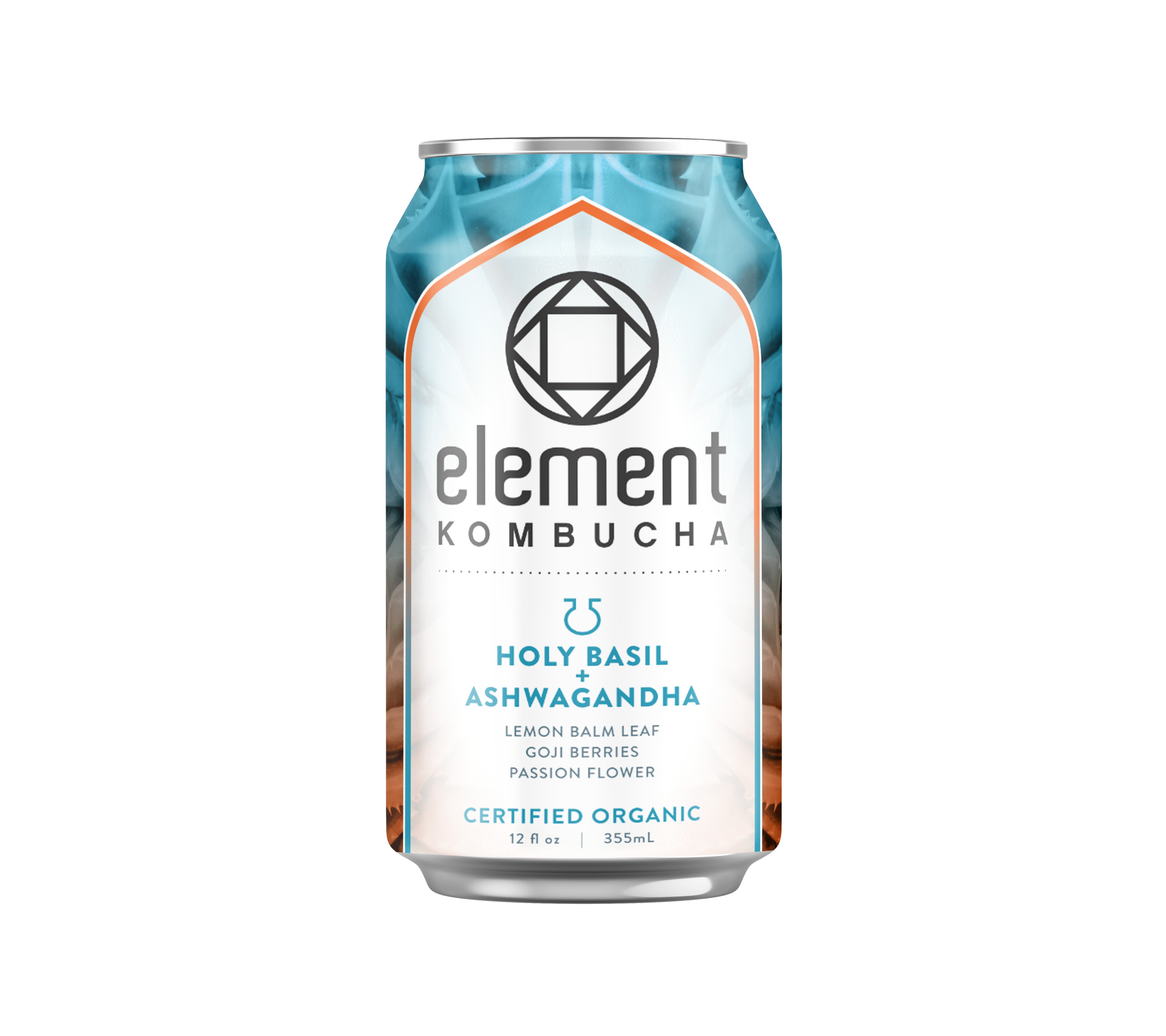Element Holy Basil & Ashwagandha Organic Kombucha, 12 oz