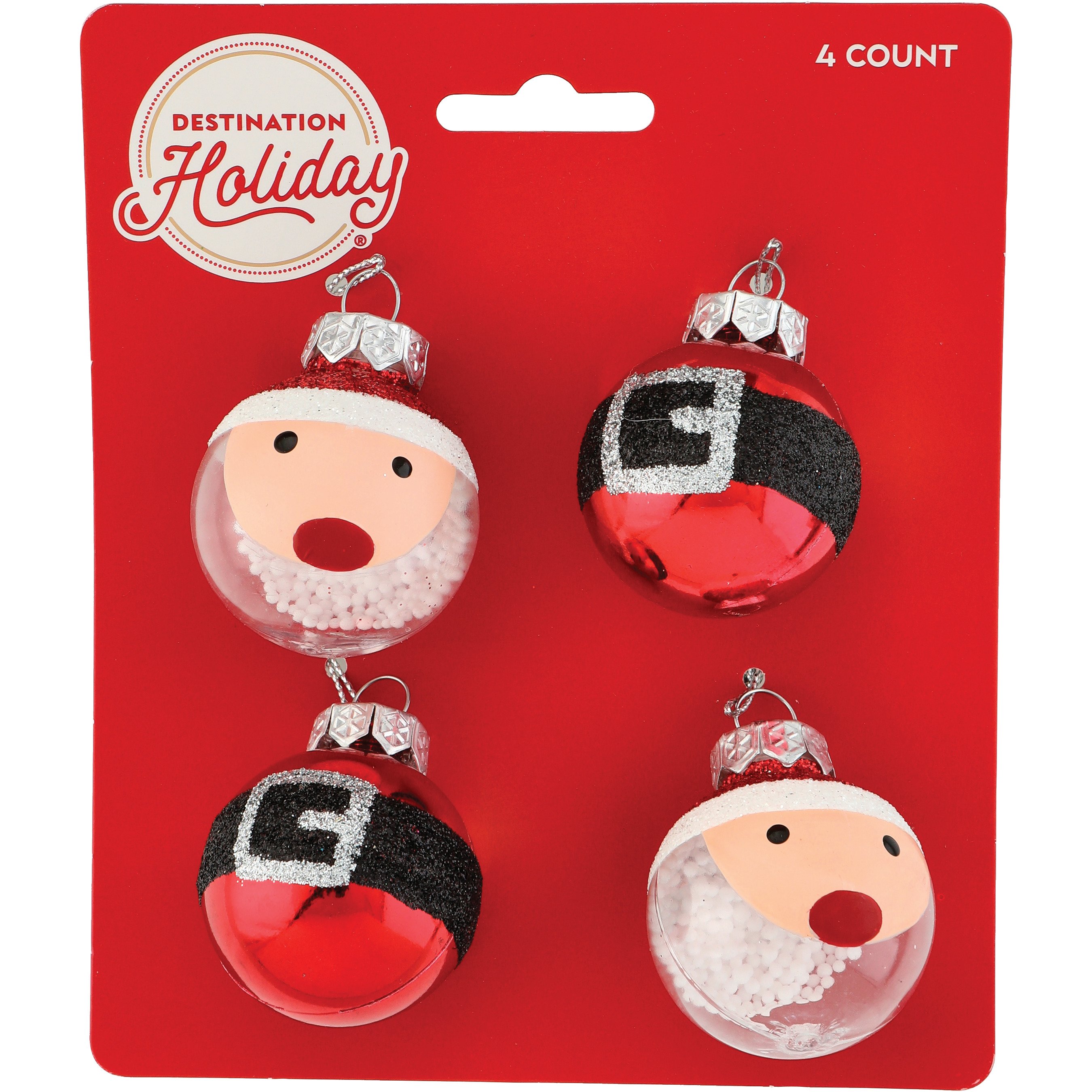 Destination Holiday Round Santa Mini Ornaments Shop Seasonal Decor at