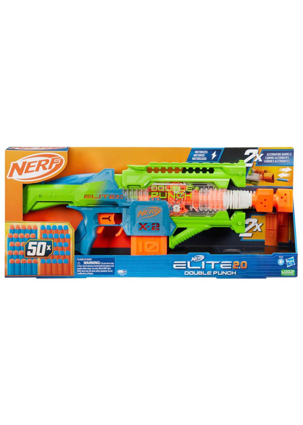 Nerf Elite 2.0 Double Punch Dart Blaster; image 1 of 2