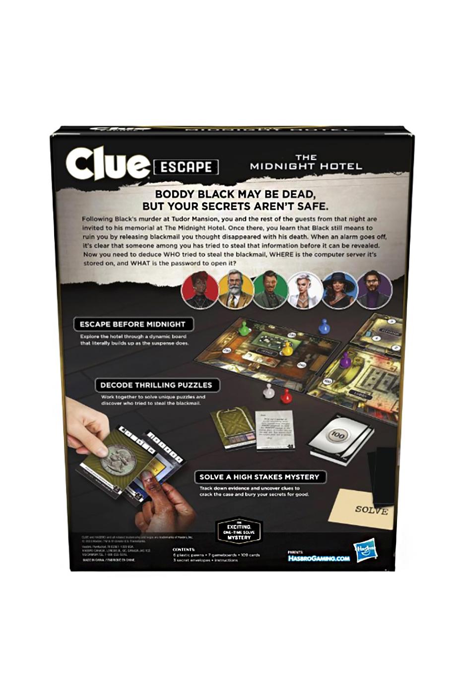 Clue Escape: The Midnight Hotel Board Game; image 2 of 2