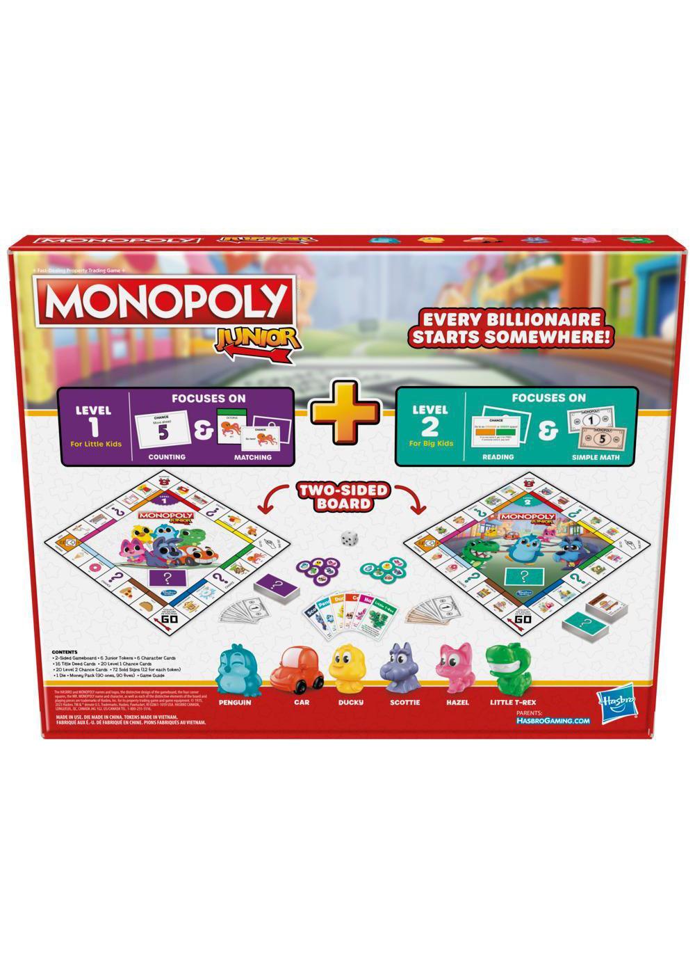Monopoly Junior 2-in-1 Board Game; image 2 of 4