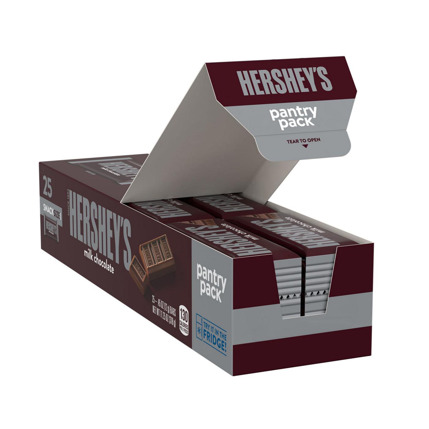Hershey's Milk Chocolate Snack Size Candy Bars Pantry Pack Shop