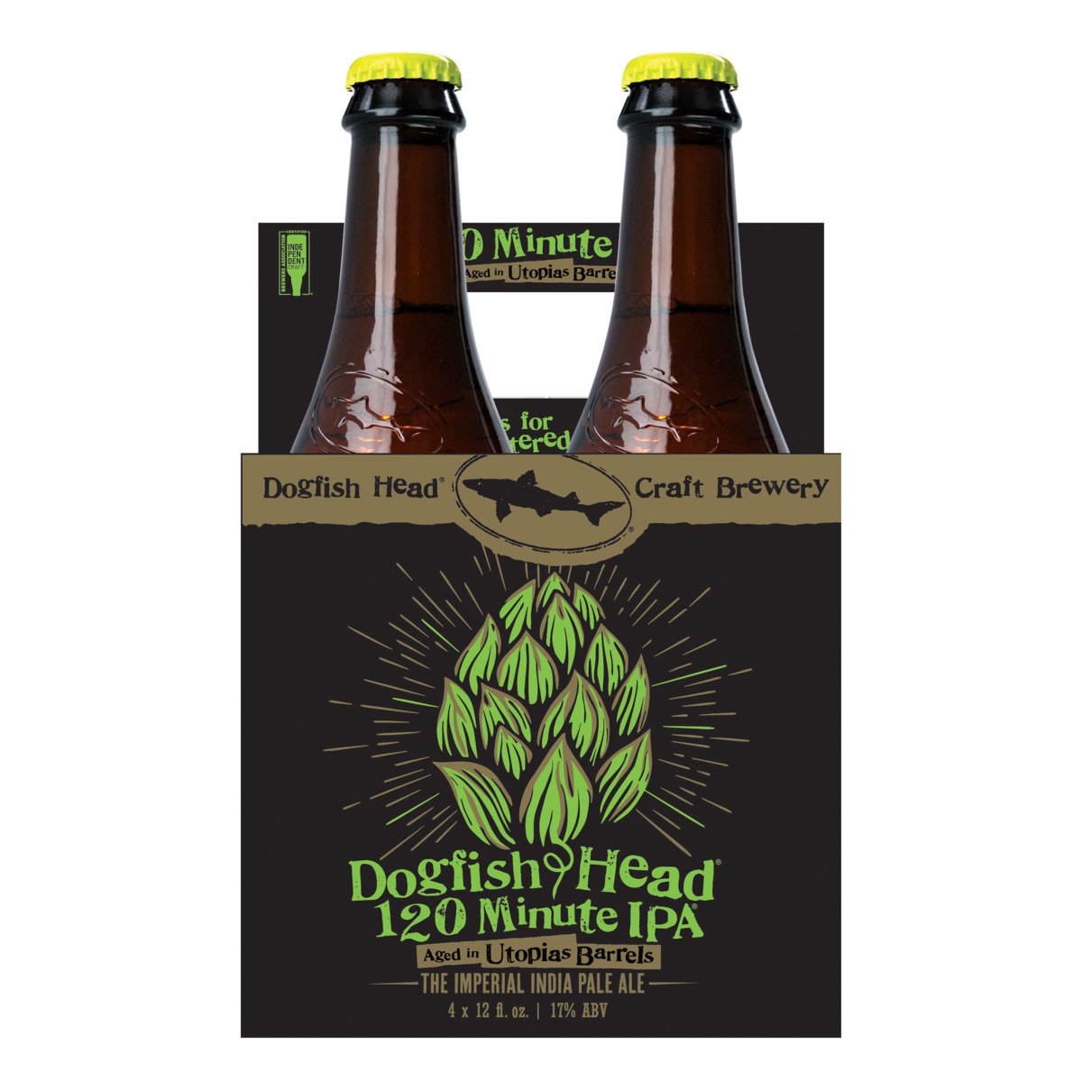 Dogfish Head Utopius 120 Minute Imperial IPA Beer 4 pk Bottles - Shop ...