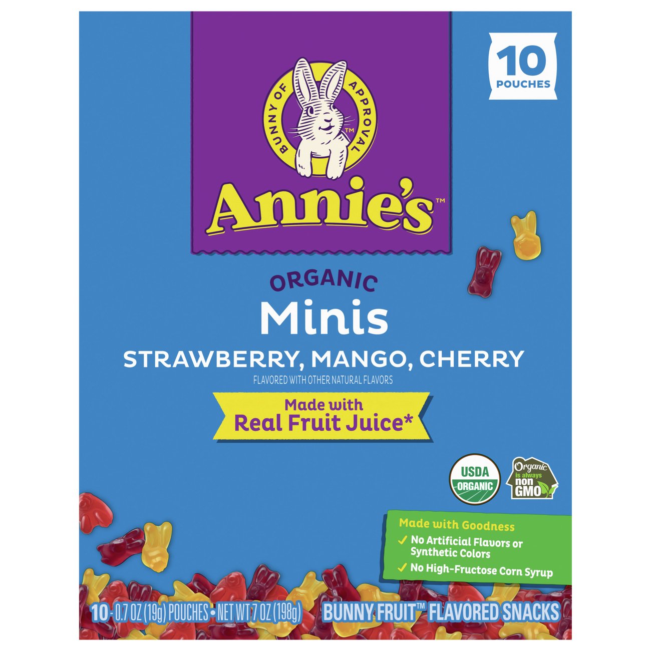 Annie's Organic Bunny Fruit Snacks Minis Shop Fruit snacks at HEB