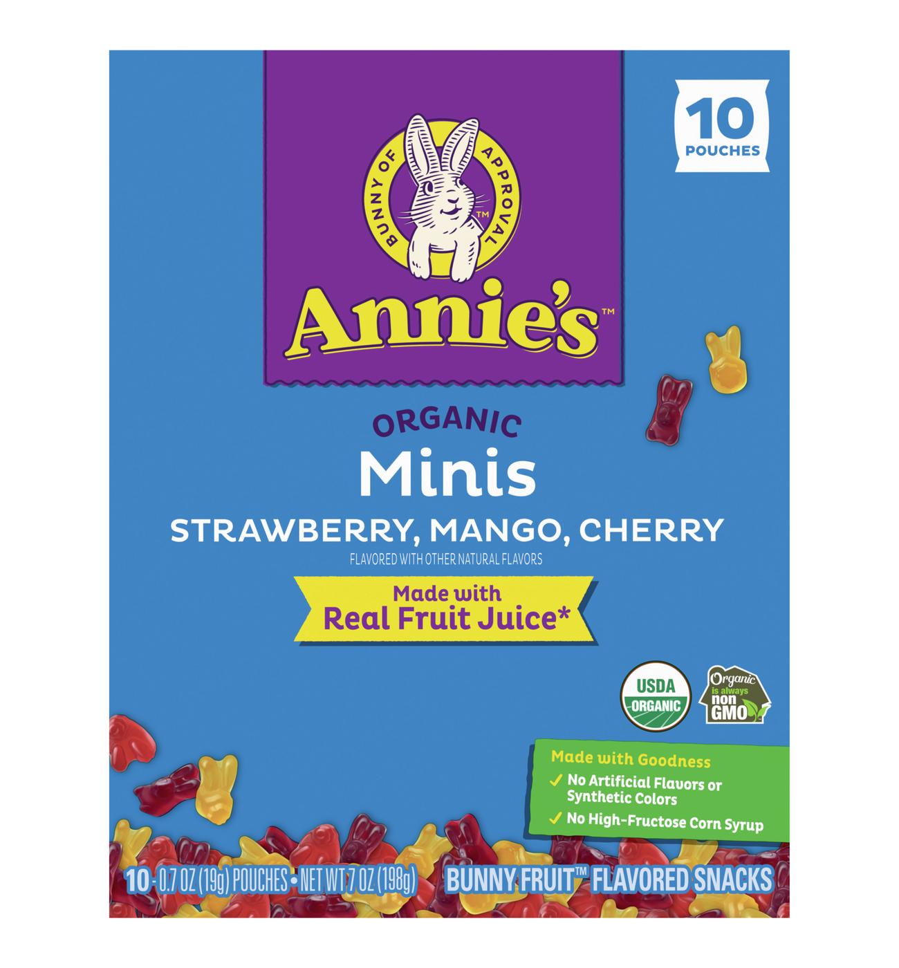 Annie's Organic Bunny Fruit Snacks Minis Shop Fruit snacks at HEB