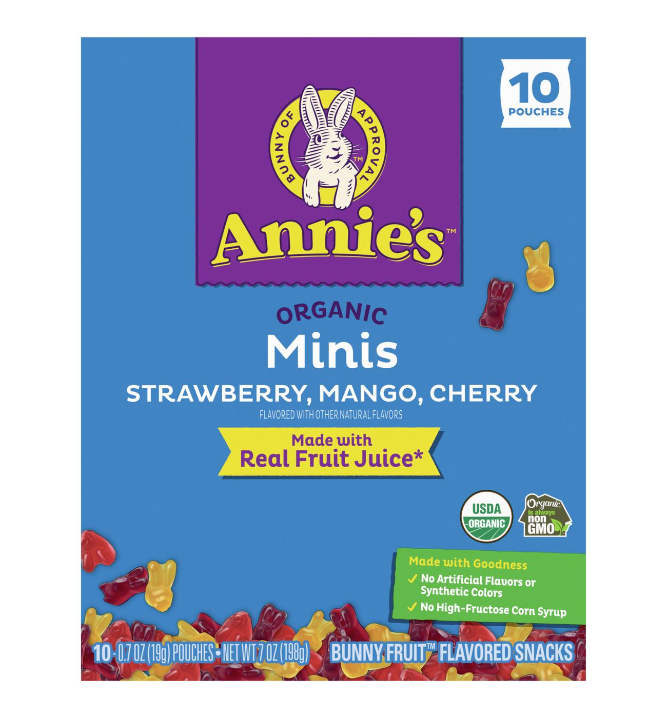 Annie's Organic Bunny Fruit Snacks Minis; image 1 of 3