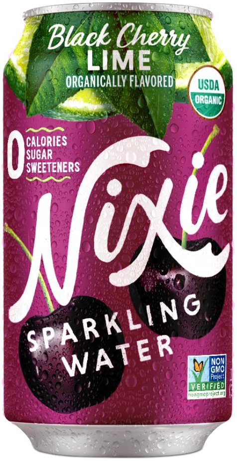 Nixie Black Cherry Lime Sparkling Water, 12 oz | Central Market ...