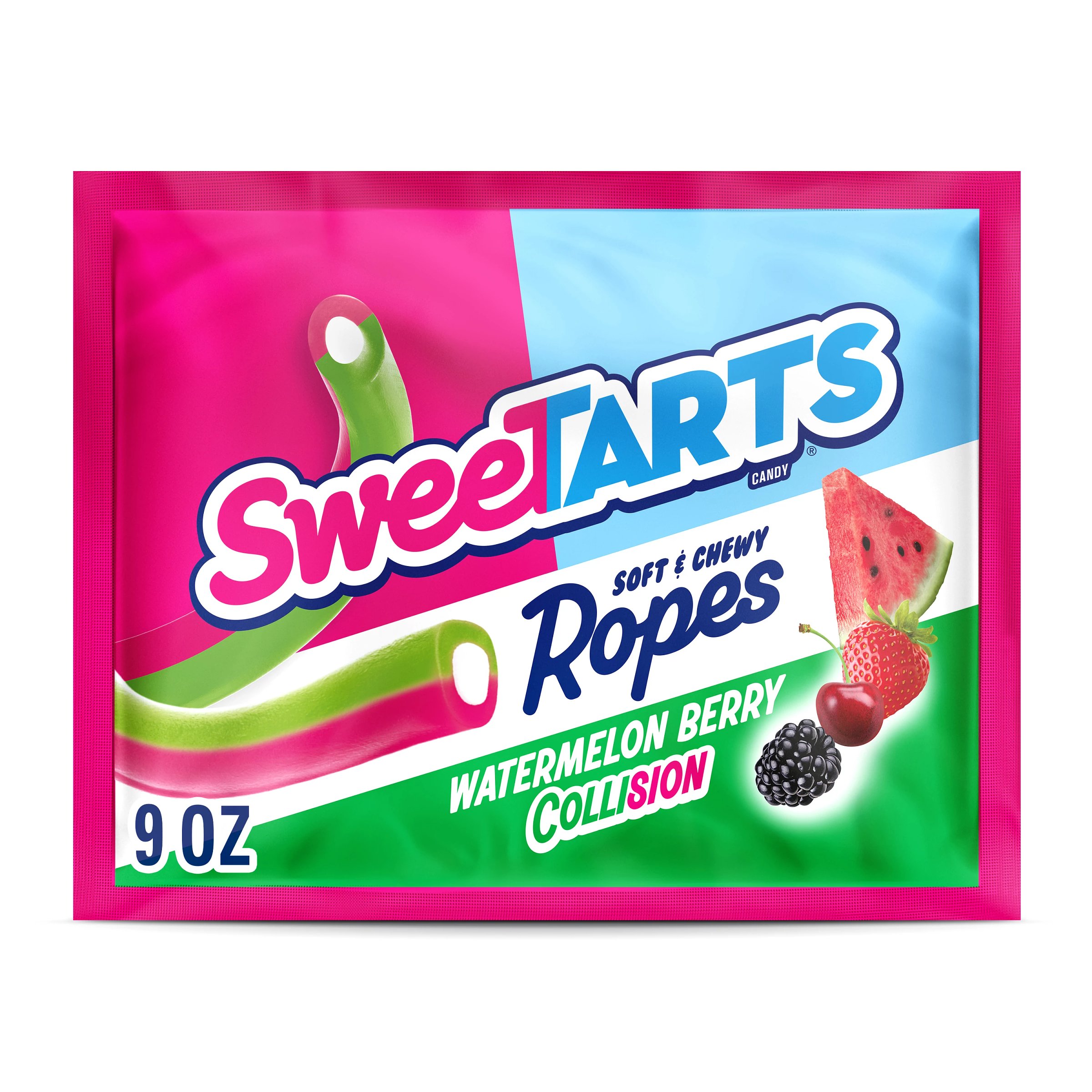 SweeTARTS Watermelon Berry Collision Ropes Candy - Shop Candy at H-E-B