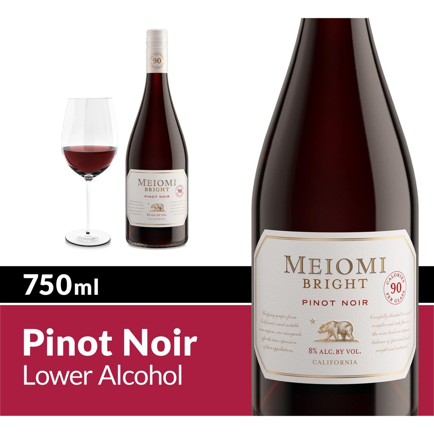 Meiomi Bright Pinot Noir Red Wine 750 mL Bottle; image 7 of 12