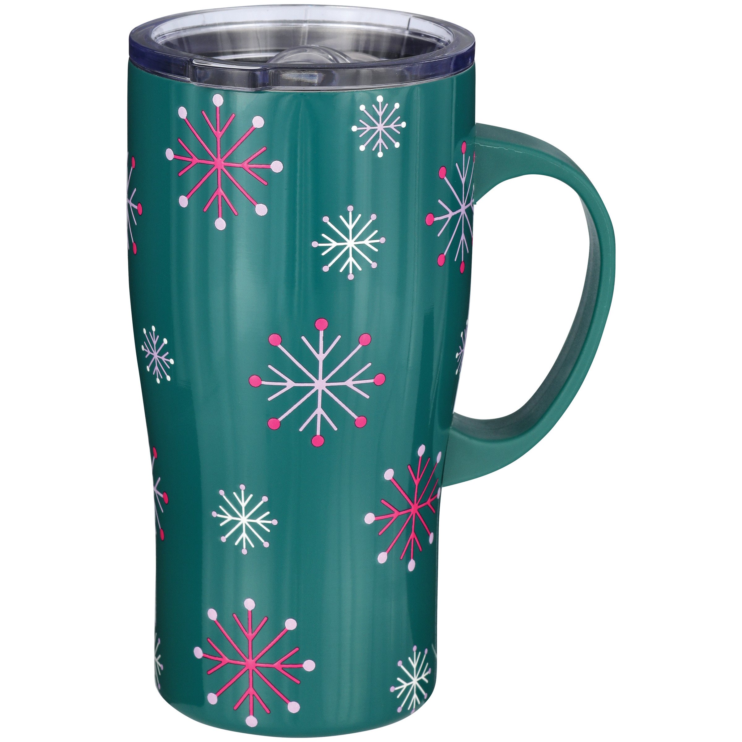 Destination Holiday Christmas Tree Stainless Steel Coffee Tumbler with  Handle