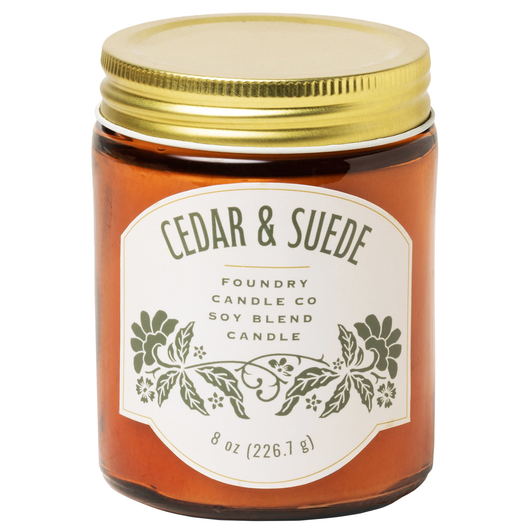 Foundry Candle Co. Cedar & Suede Scented Soy Candle Shop Candles at HEB