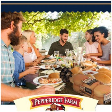 Pepperidge Farm Farmhouse Brioche Hamburger Buns, 6 ct