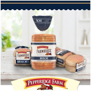 Pepperidge Farm Farmhouse Brioche Hamburger Buns, 6 ct