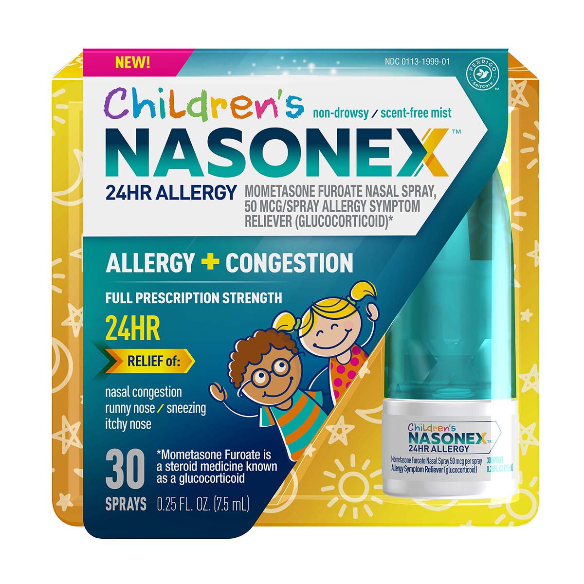 Nasonex Children's Allergy + Congestion 24hr Relief Nasal Spray - 30 Sprays, .25 oz