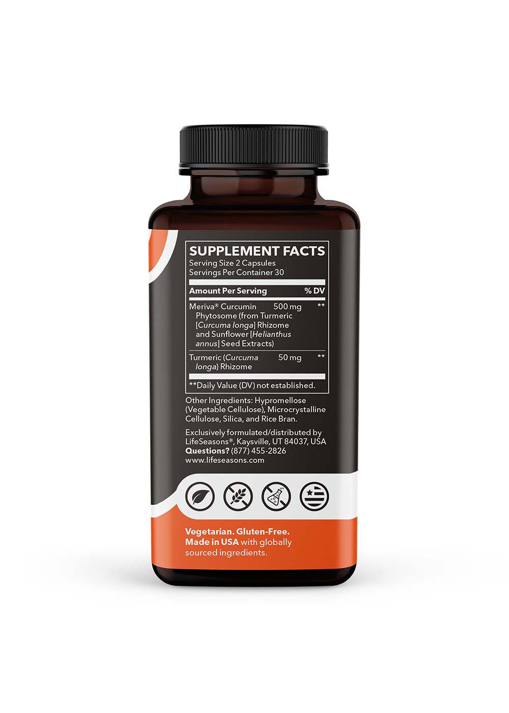 LifeSeasons Meriva Curcumin Phytosome Capsules; image 3 of 4