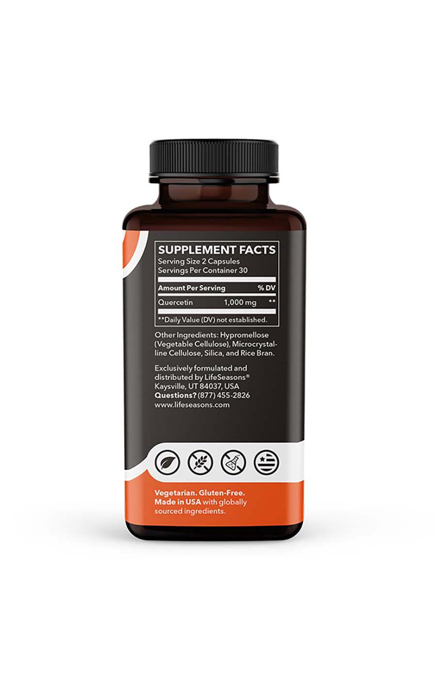 LifeSeasons Quercetin Flavonoid Veg Capsules; image 3 of 4