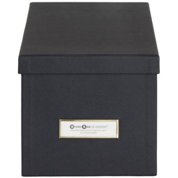 Bigso Box Of Sweden Silvia Storage Box Organizer - Black