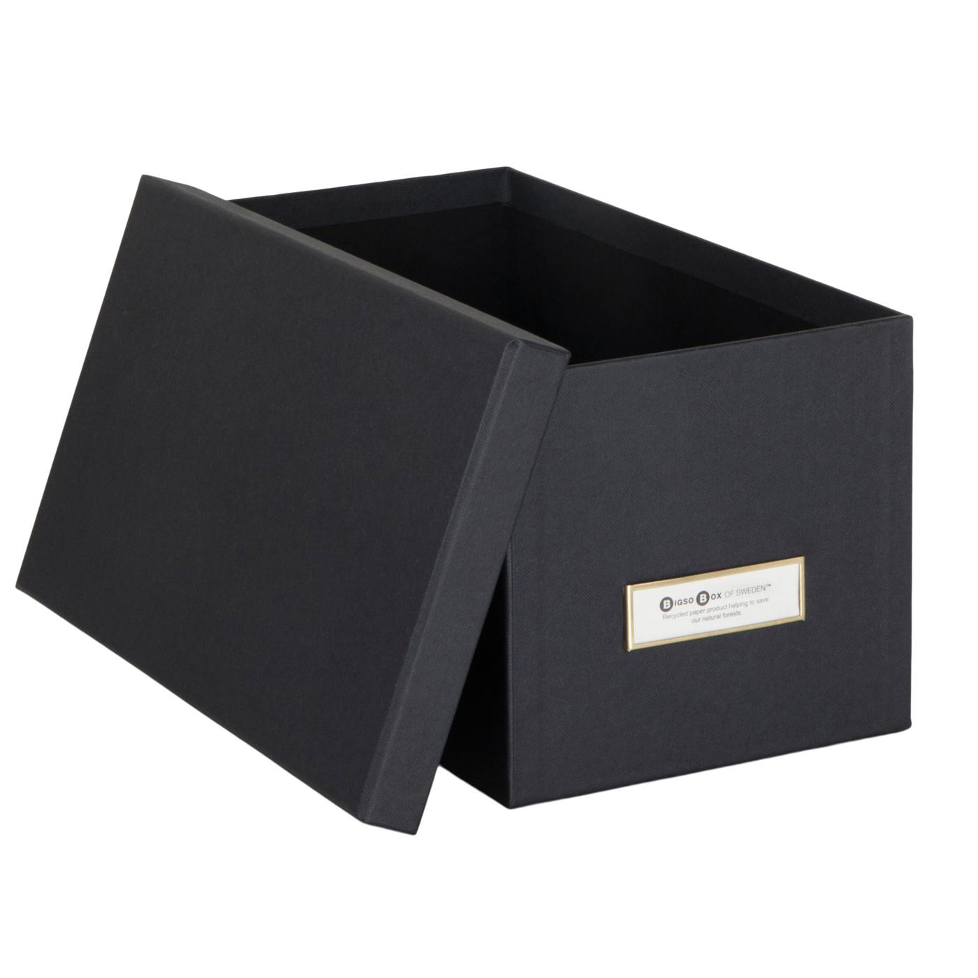 Bigso Box Of Sweden Silvia Storage Box Organizer Black Shop Desktop Organizers at HEB