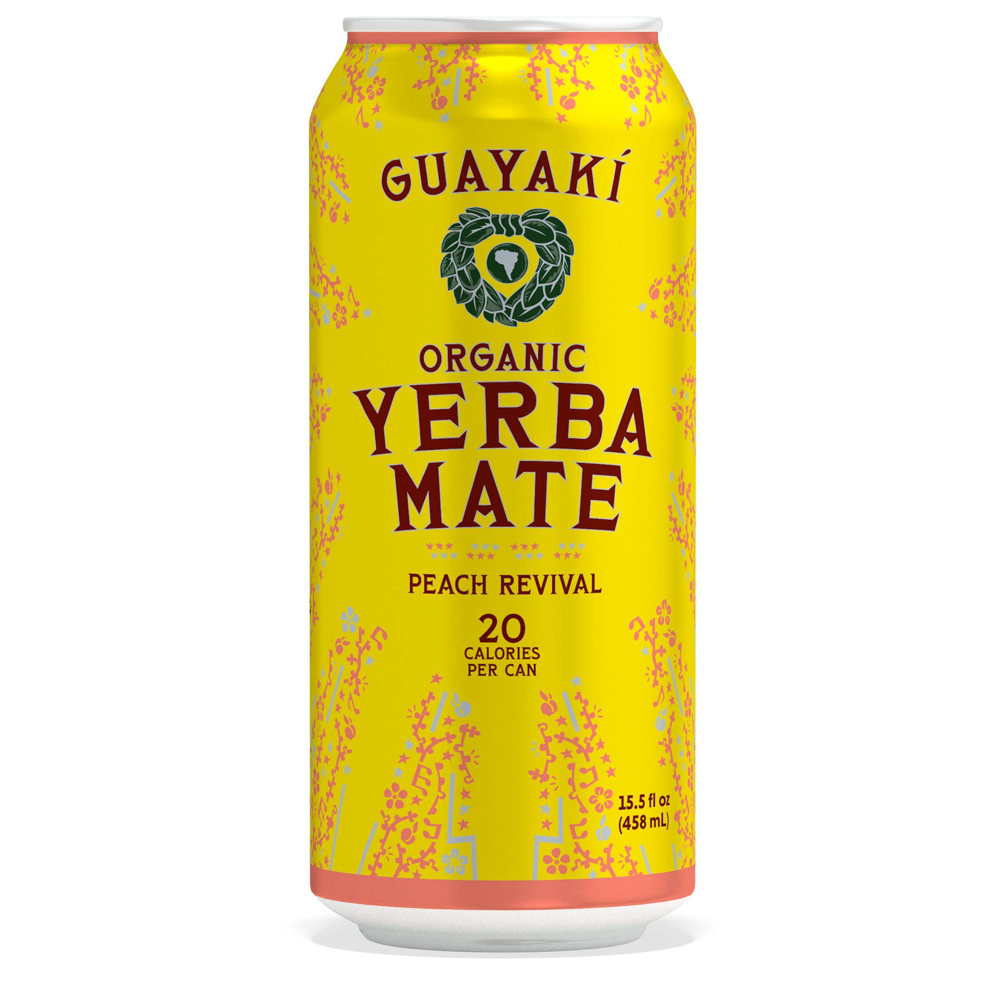 Guayaki Yerba Mate Peach Revival High Energy Drink - Shop Tea at H-E-B
