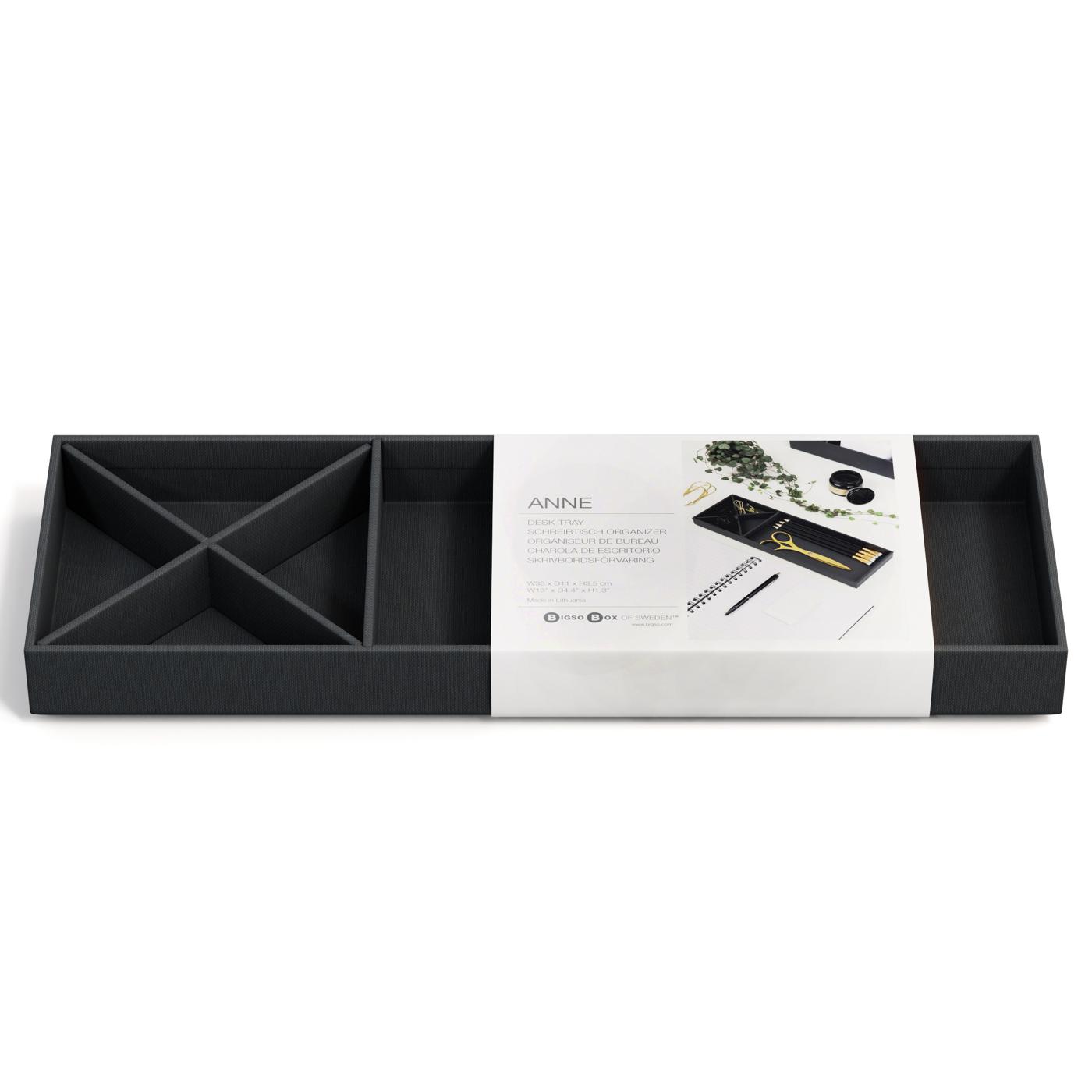 Bigso Box Of Sweden Anne Desk Tray Organizer - Black; image 1 of 3
