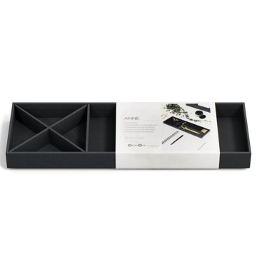 Bigso Box Of Sweden Anne Desk Tray Organizer - Black, 33"
